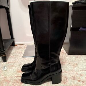 INC International Concepts Black Heeled Boots